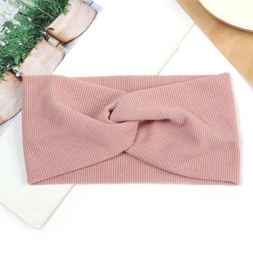 Women's Stretchy Hair Bands Girls Headwrap Bandage for Yoga Hair Accessories Pink