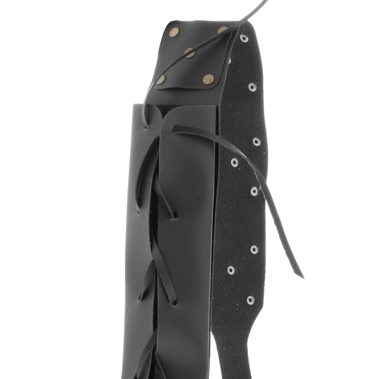 Sword Belt Back Sheath for Adult Huntsman Knight Rapier Scabbard Frog Holder Black