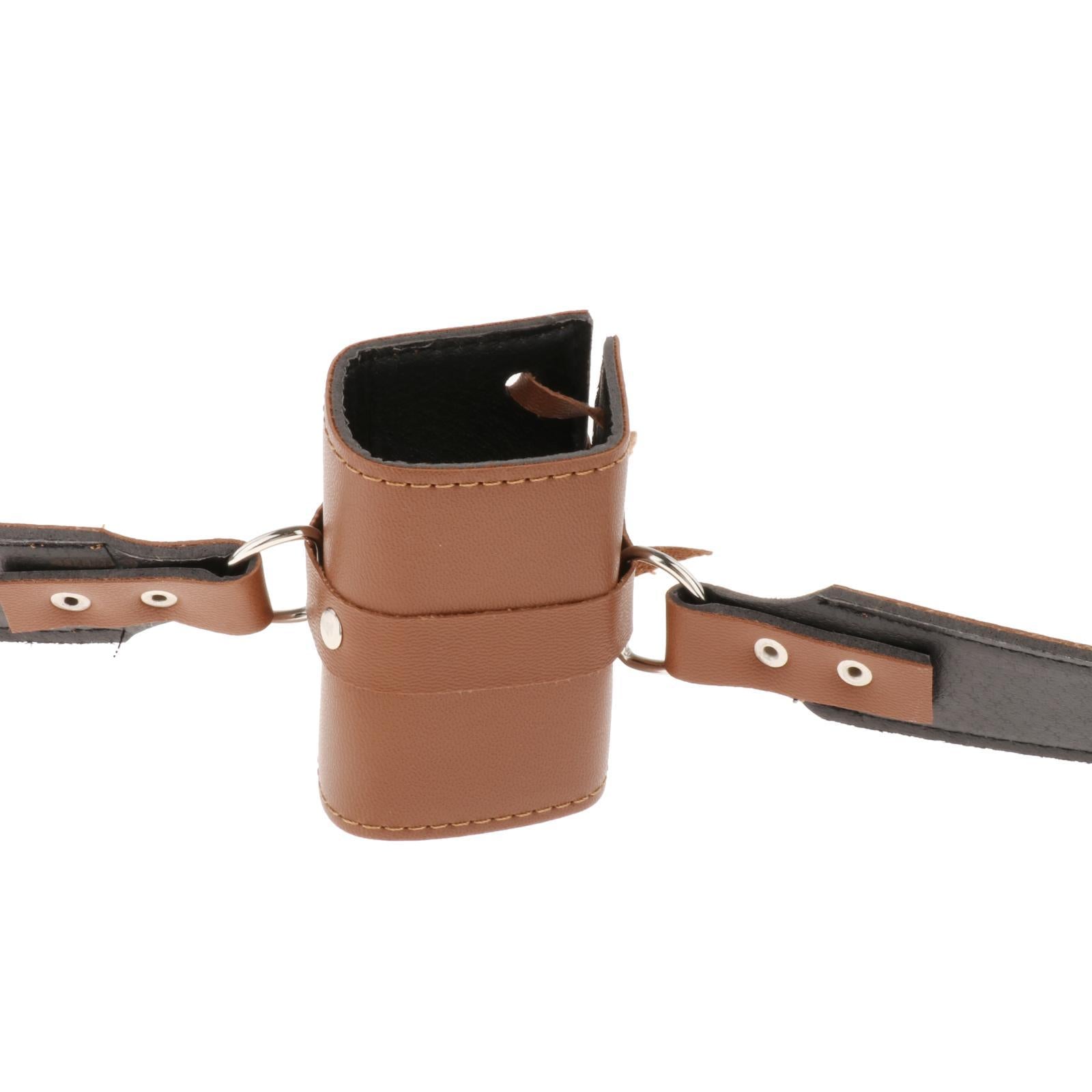 Medieval Costume Lace Up Sword Holster Knight Belt Rapier Scabbard Holder Brown