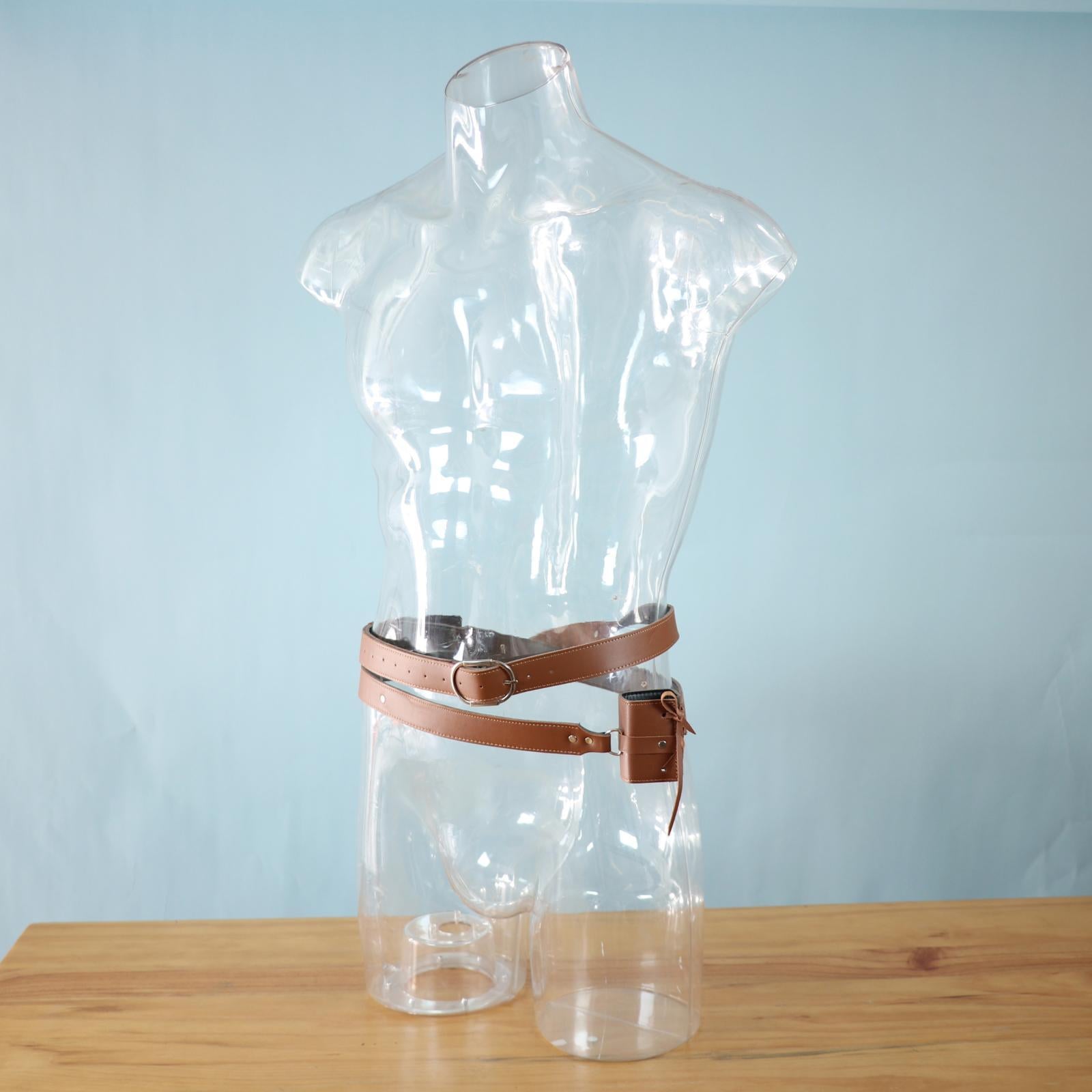 Medieval Costume Lace Up Sword Holster Knight Belt Rapier Scabbard Holder Brown