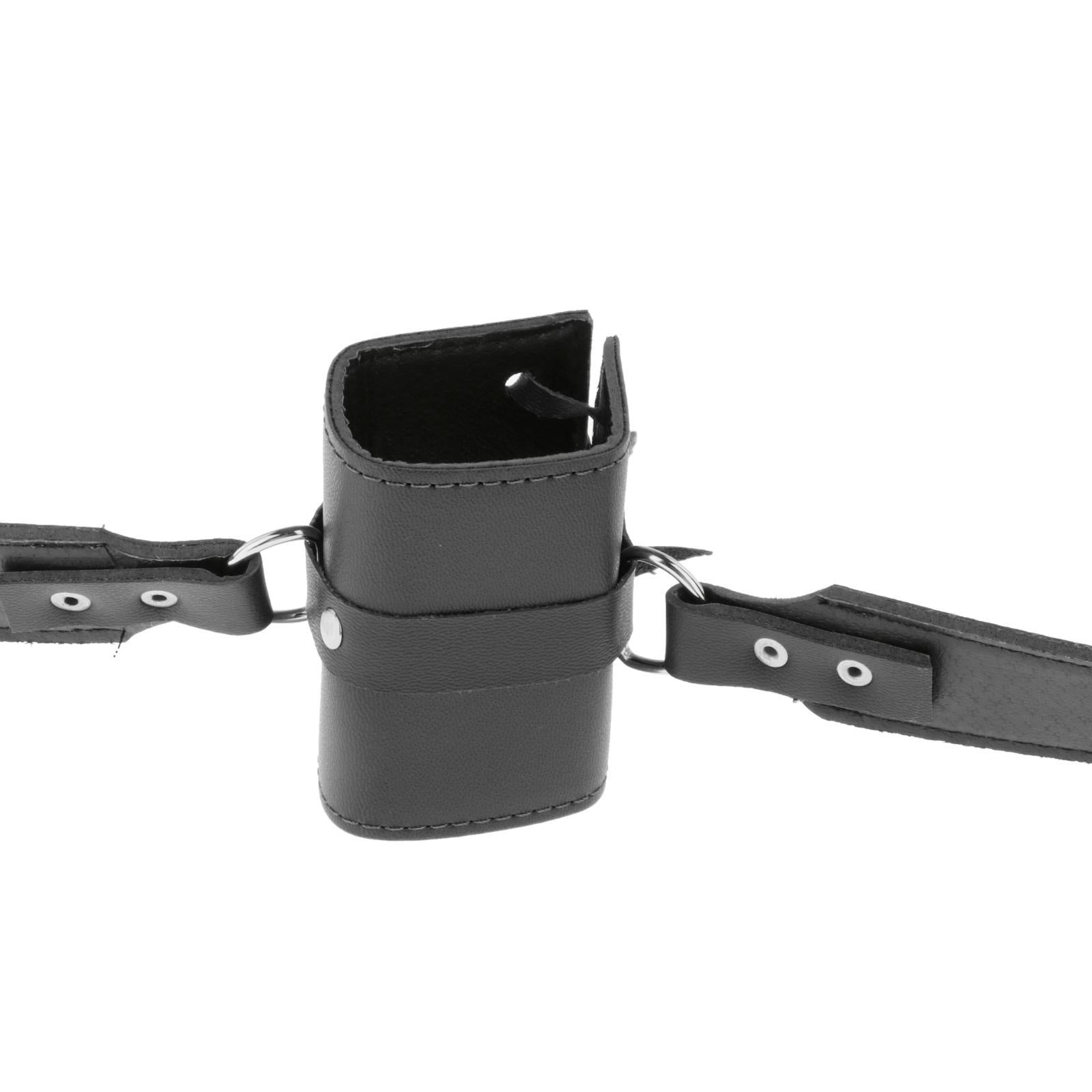 Medieval Costume Lace Up Sword Holster Knight Belt Rapier Scabbard Holder Black