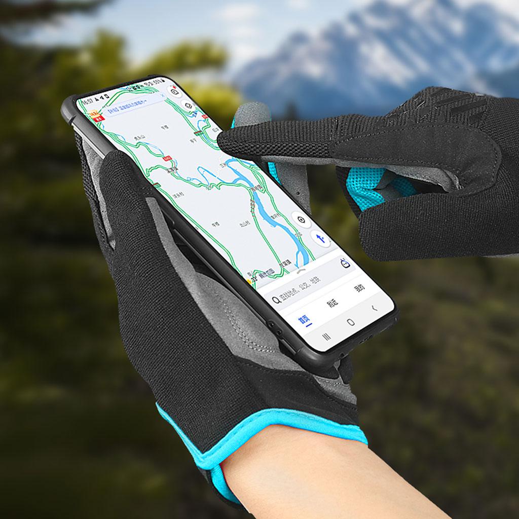 Bicycle Gloves Breathable Bike Sports Riding Equipment Mittens Blue M
