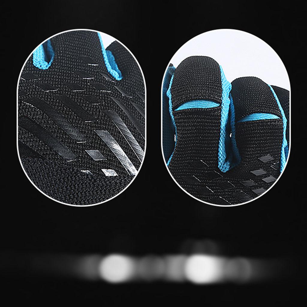 Bicycle Gloves Breathable Bike Sports Riding Equipment Mittens Blue M