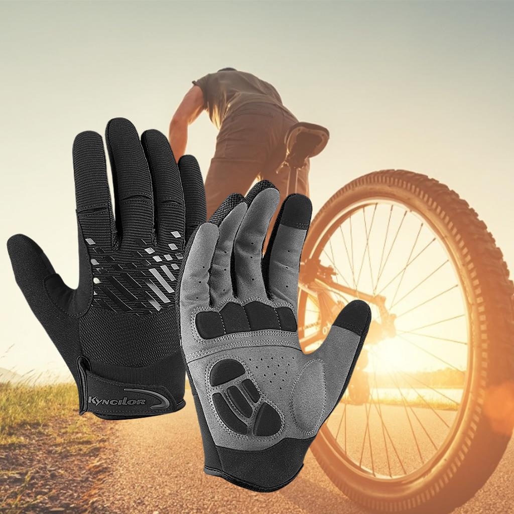 Bicycle Gloves Breathable Bike Sports Riding Equipment Mittens Black M