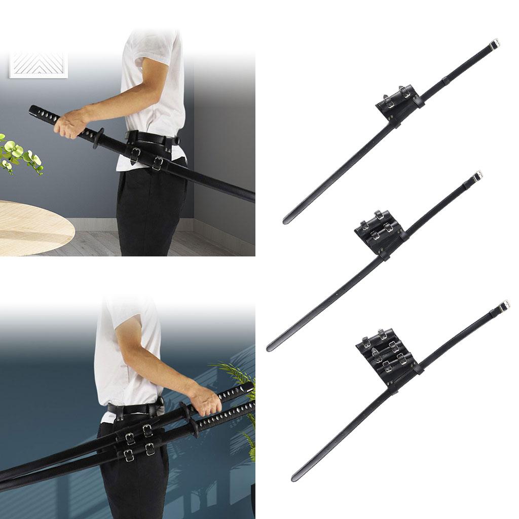 Medieval Sword Holder PU Leather Rapier Belt Waist Sheath Strap One Piece