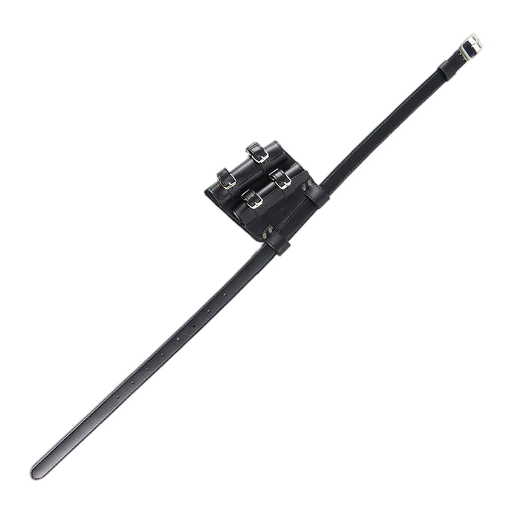 Medieval Sword Holder PU Leather Rapier Belt Waist Sheath Strap Two Pieces
