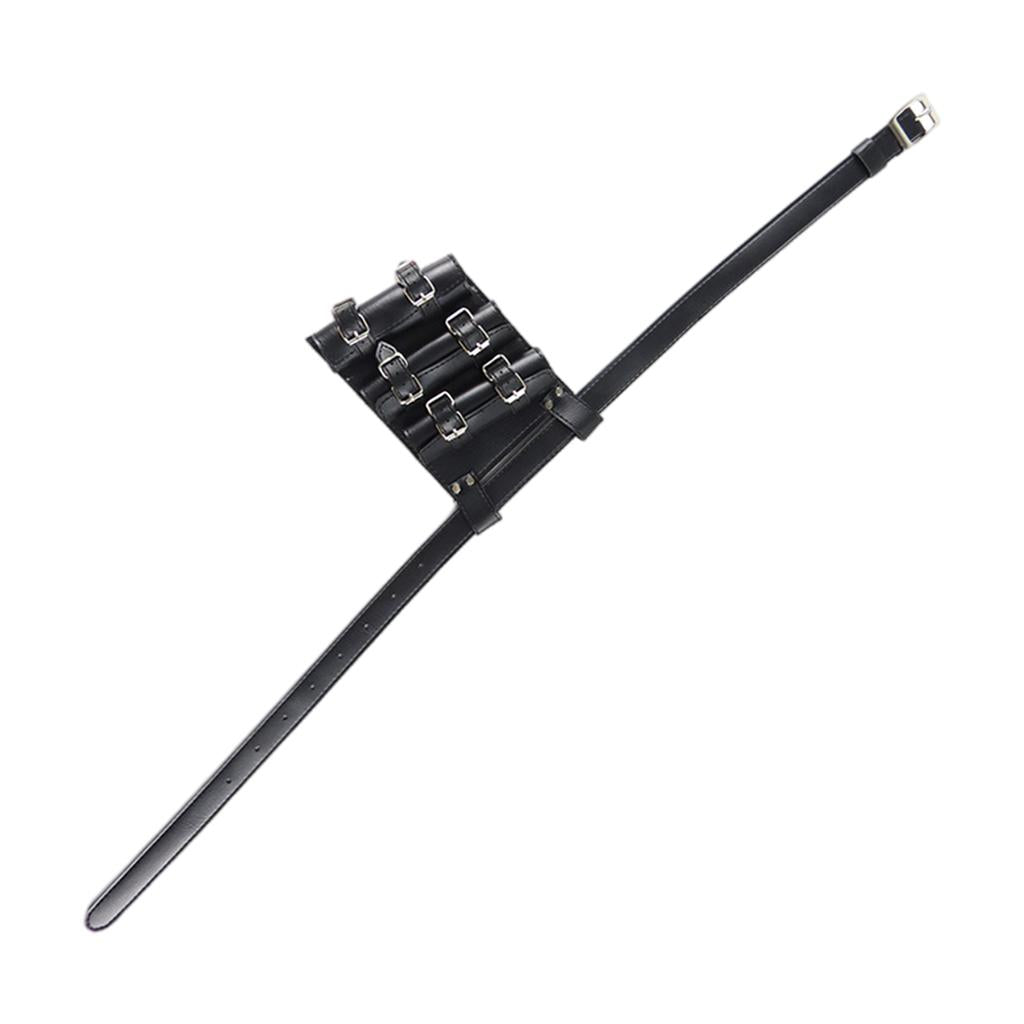 Medieval Sword Holder PU Leather Rapier Belt Waist Sheath Strap Three Pieces