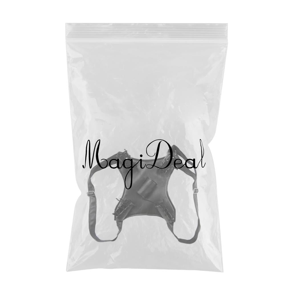 PU Leather Double Swords Sheath Men's Scabbard Holder for Cosplay Costume