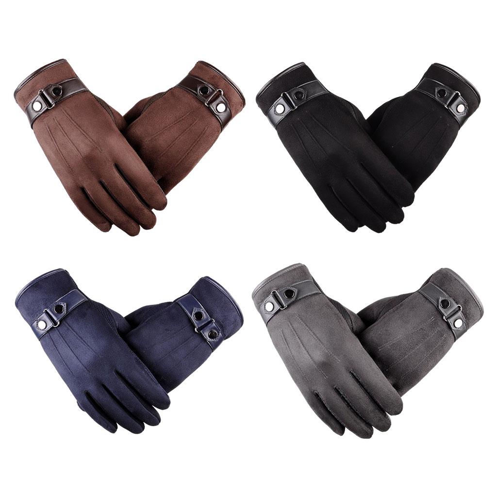 Windproof Waterproof Winter Gloves Cycing All Fingers Touch Screen Gloves Black