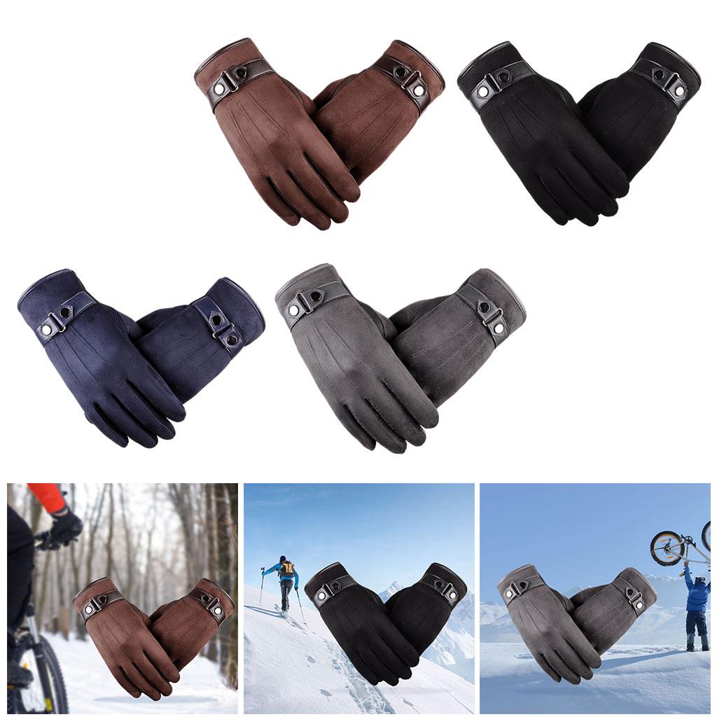 Windproof Waterproof Winter Gloves Cycing All Fingers Touch Screen Gloves Black