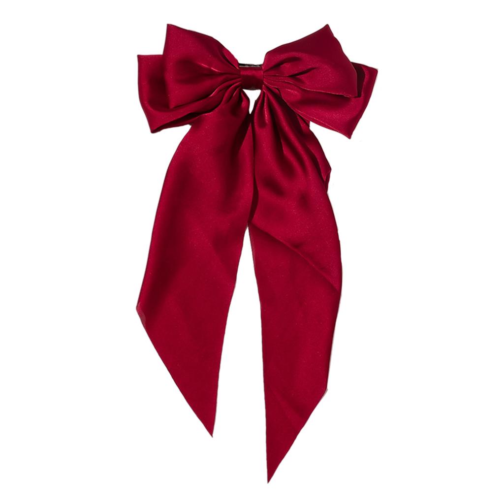Large Bows Hair Clip Large Hairpin Headwear Styling Tools Ponytail Barrettes Red