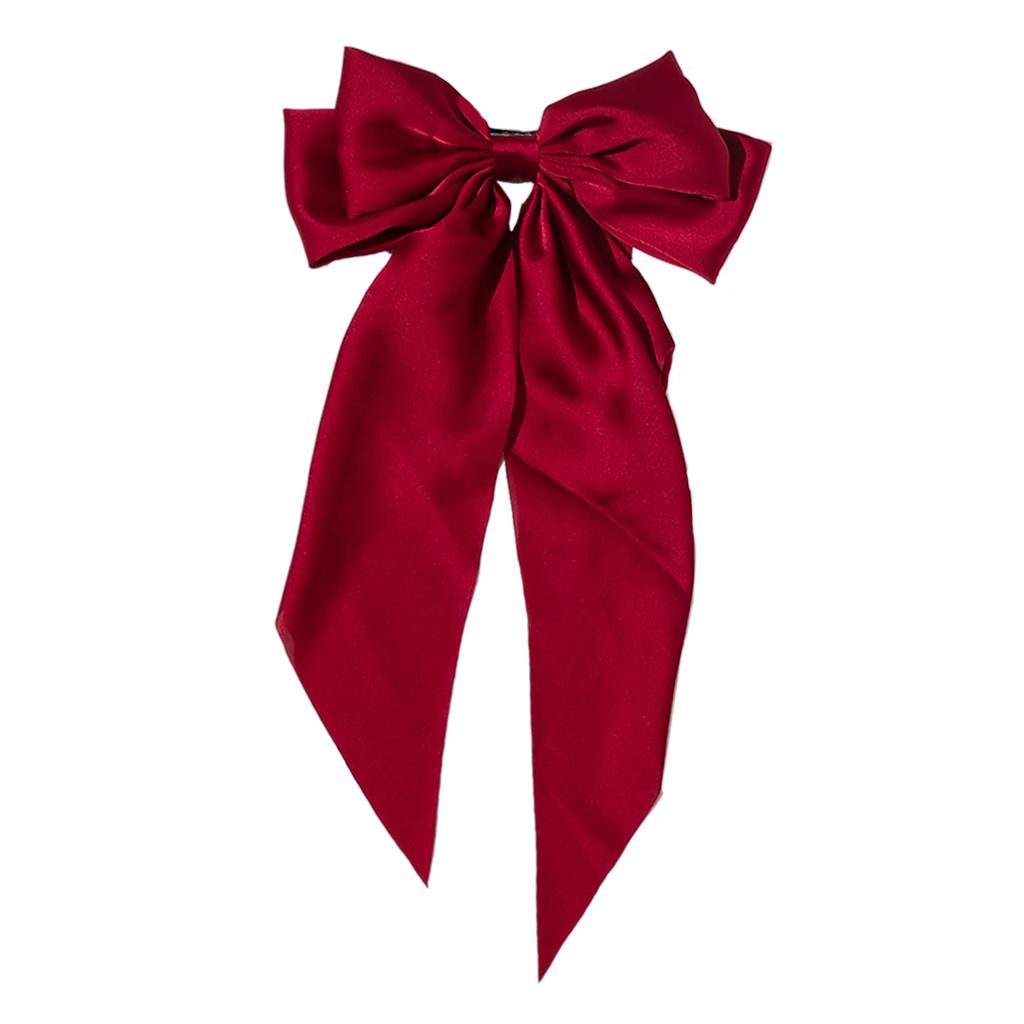 Large Bows Hair Clip Large Hairpin Headwear Styling Tools Ponytail Barrettes Red
