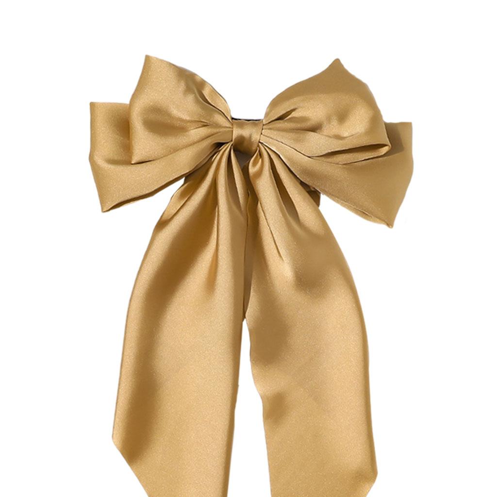 Large Bows Hair Clip Large Hairpin Headwear Styling Tools Ponytail Barrettes Champagne