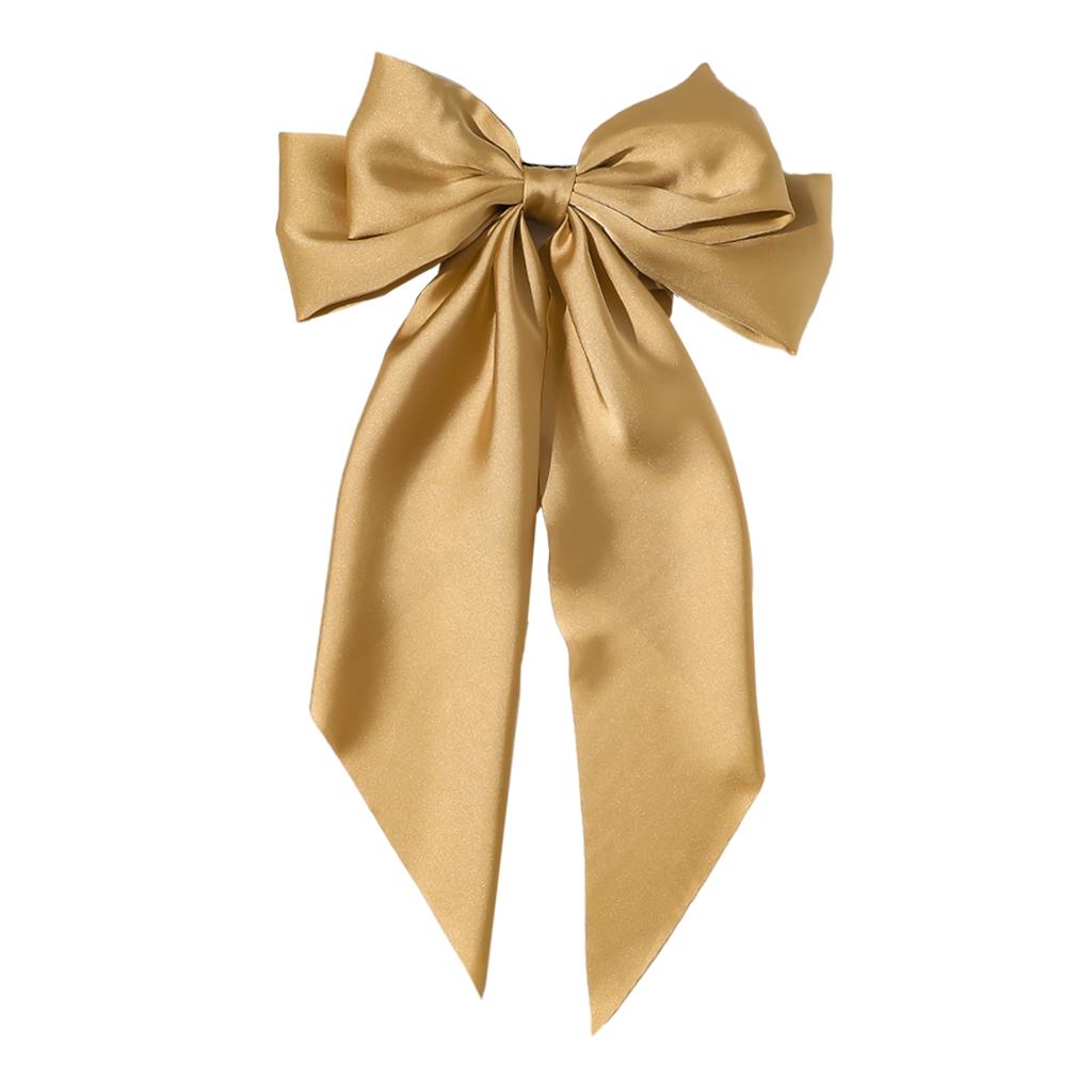 Large Bows Hair Clip Large Hairpin Headwear Styling Tools Ponytail Barrettes Champagne