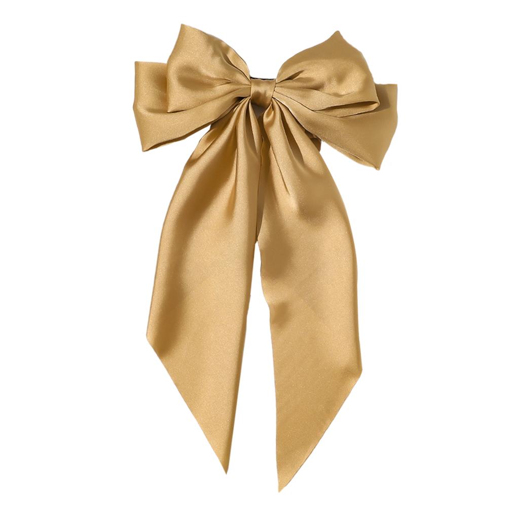 Large Bows Hair Clip Large Hairpin Headwear Styling Tools Ponytail Barrettes Champagne
