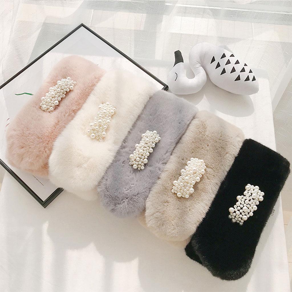 Scarves Furry Solid Warm Fleece Faux Fur Soft Cozy for Coat Dress Khaki