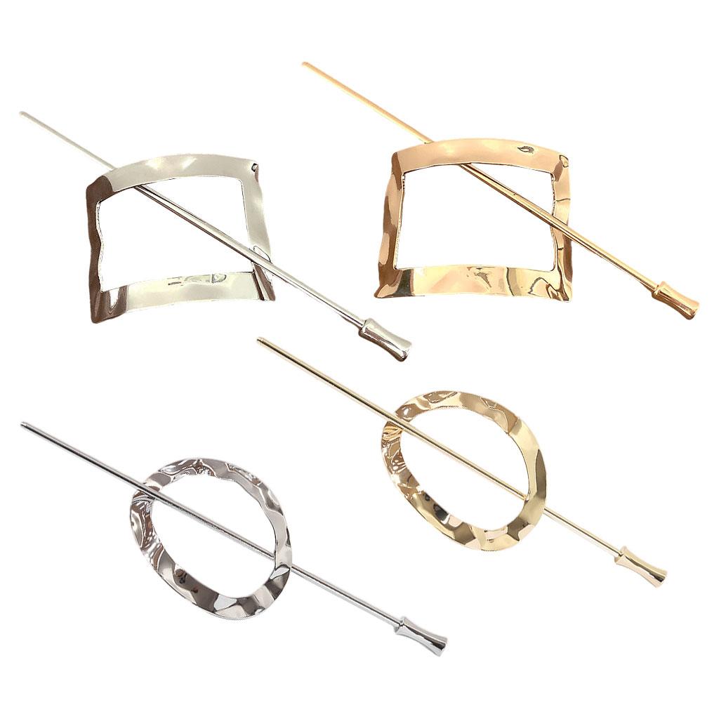 Fashion Girls Hair Clip Exquisite Hairpin Headwear Accessory Silver Square