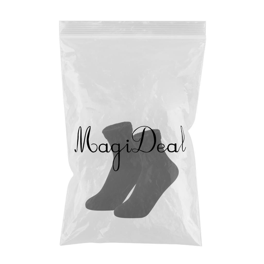 Seamless Ski Thermal Socks Winter Calcetines Short for Women Men Black