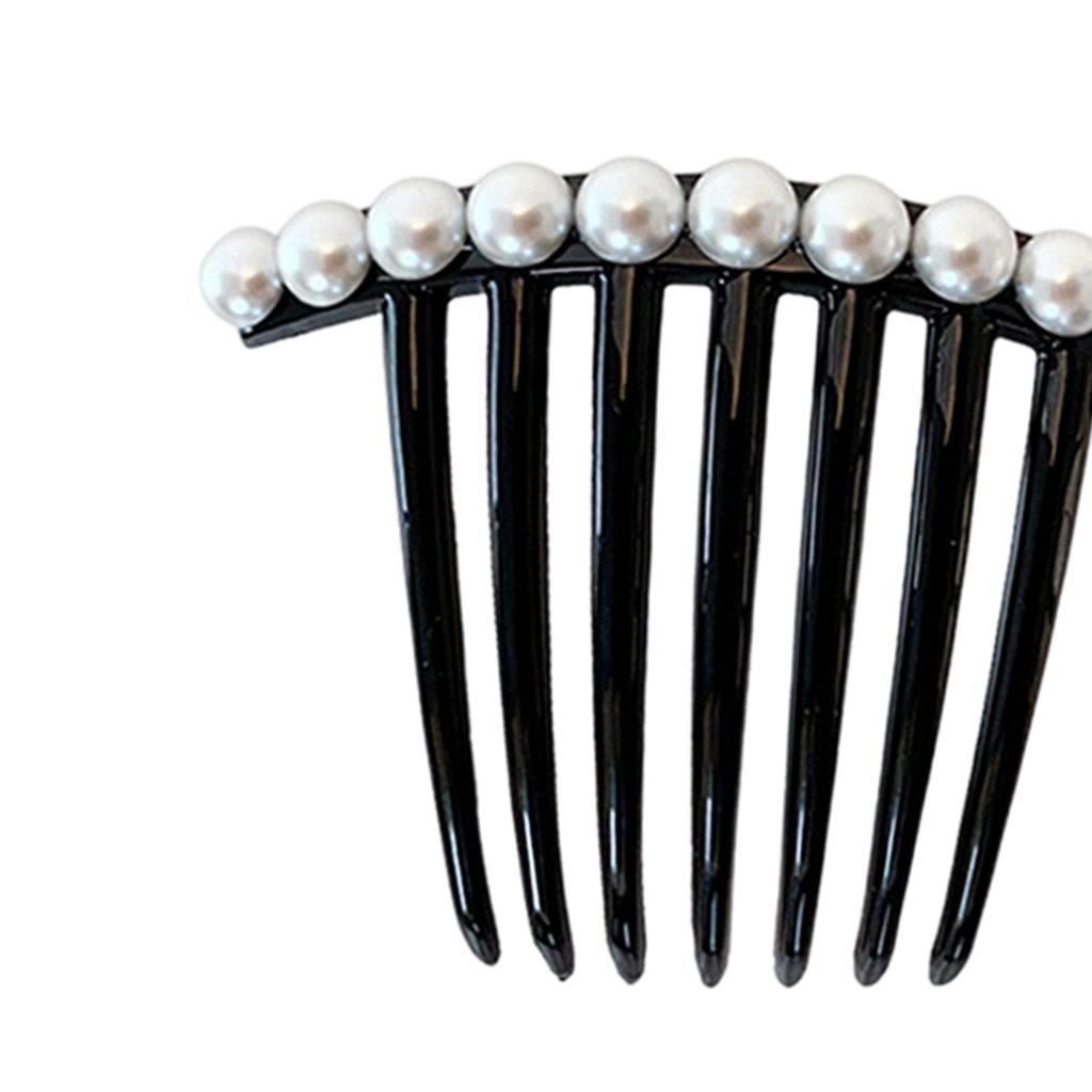 Fashion Womens Hair Comb Bride Pearl Head Clip Supplies Full Pearl