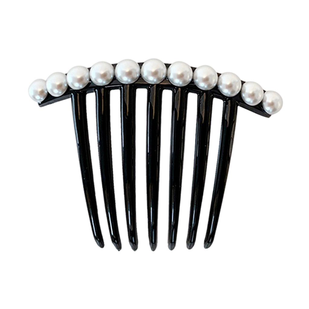 Fashion Womens Hair Comb Bride Pearl Head Clip Supplies Full Pearl