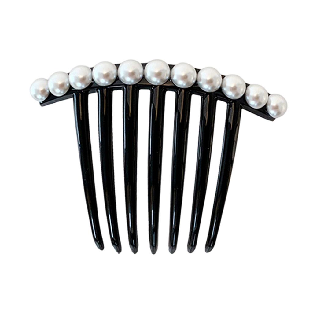 Fashion Womens Hair Comb Bride Pearl Head Clip Supplies Full Pearl