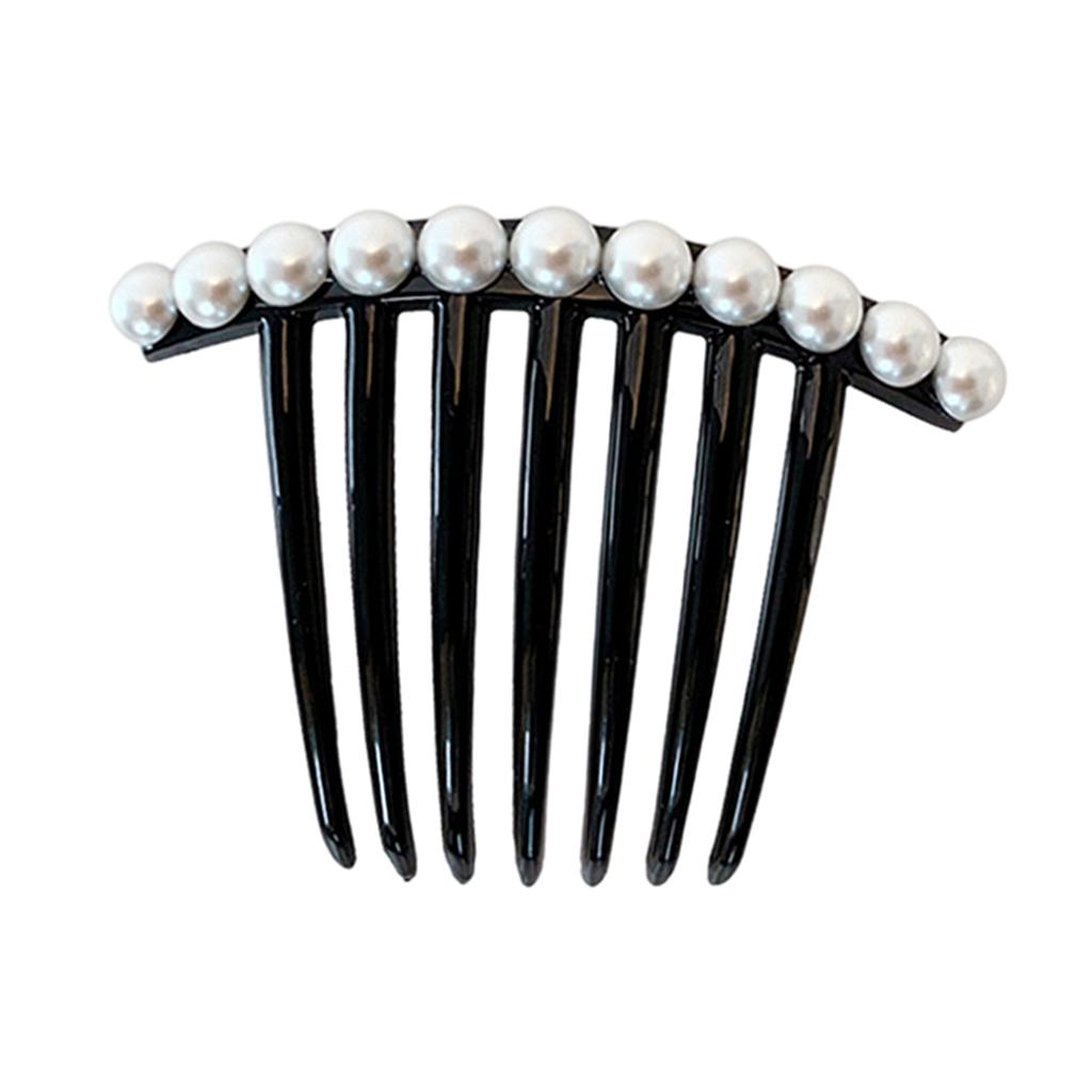 Fashion Womens Hair Comb Bride Pearl Head Clip Supplies Full Pearl