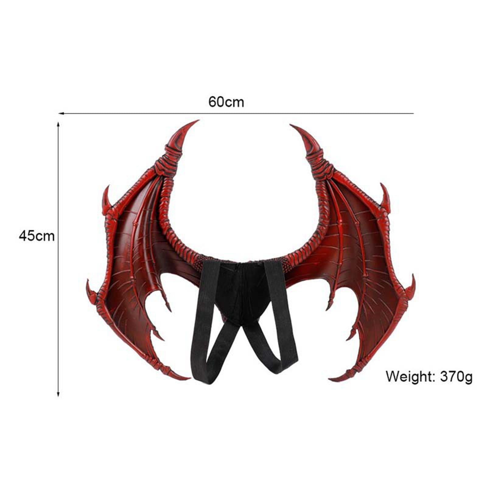 Halloween Dragon Wing Devil Costume for Girls Boys Teens Red
