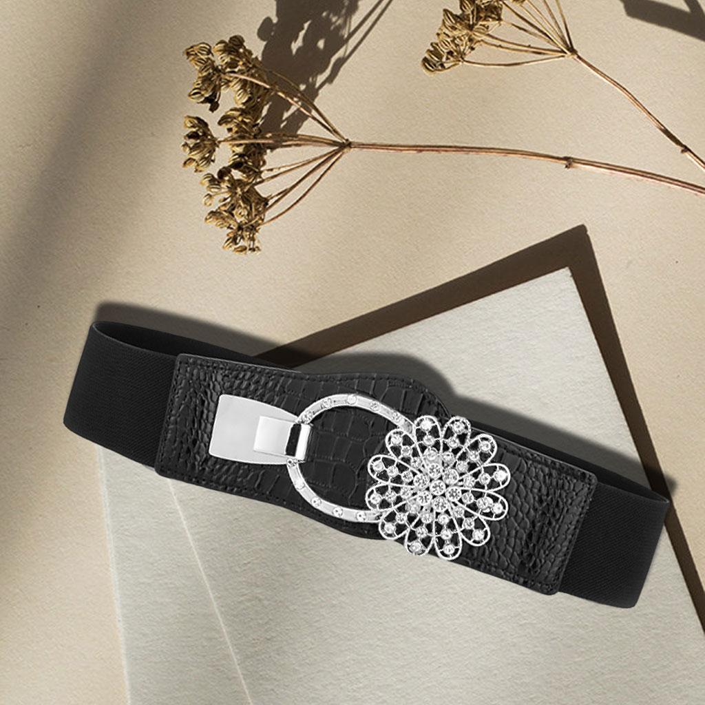 Elastic Waistband PU Leather 1 Pcs Cinch Casual for Traveling Mother Ladies EL223-1