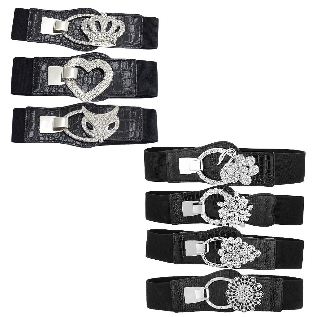 Elastic Waistband PU Leather 1 Pcs Cinch Casual for Traveling Mother Ladies EL223-1