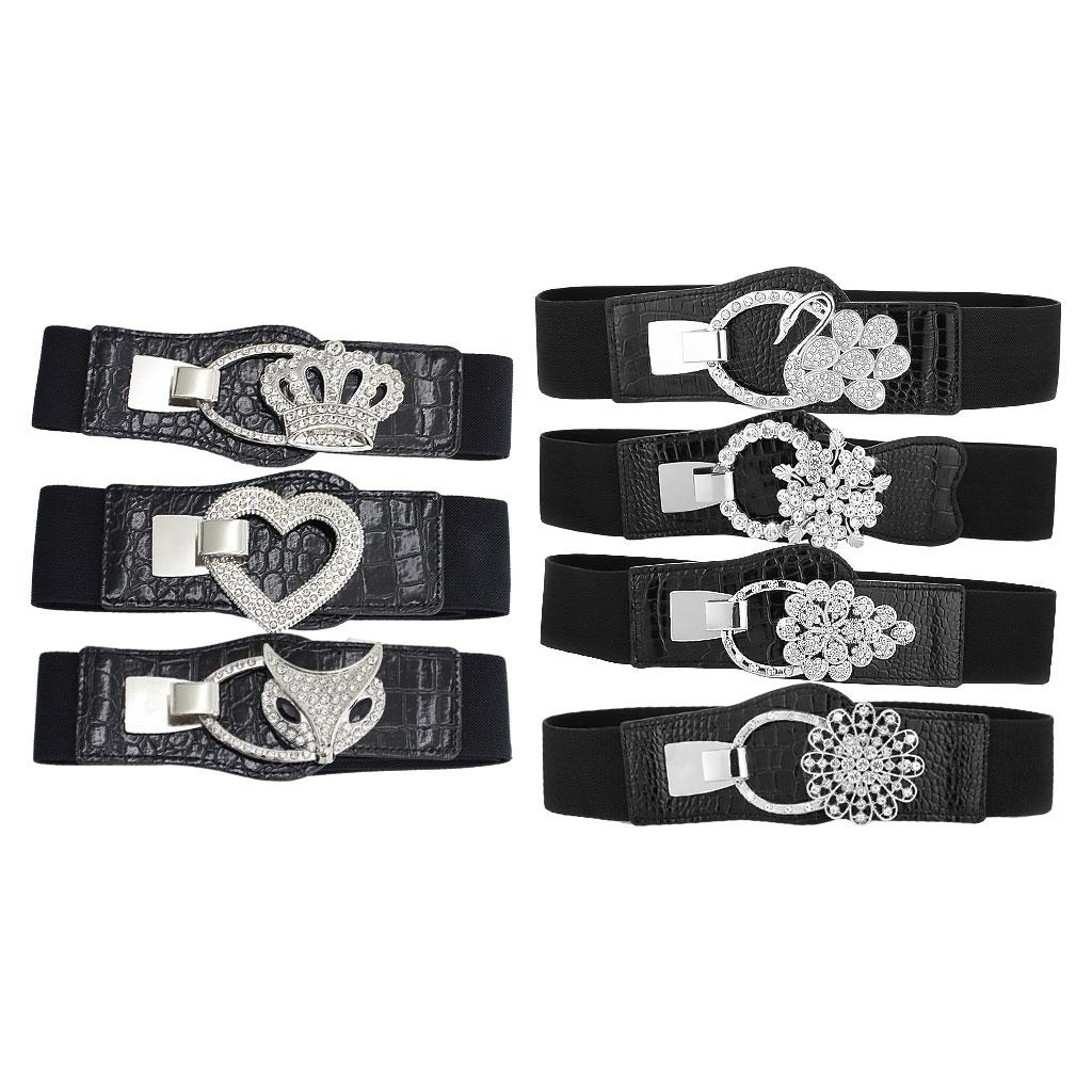 Elastic Waistband PU Leather 1 Pcs Cinch Casual for Traveling Mother Ladies EL223-1