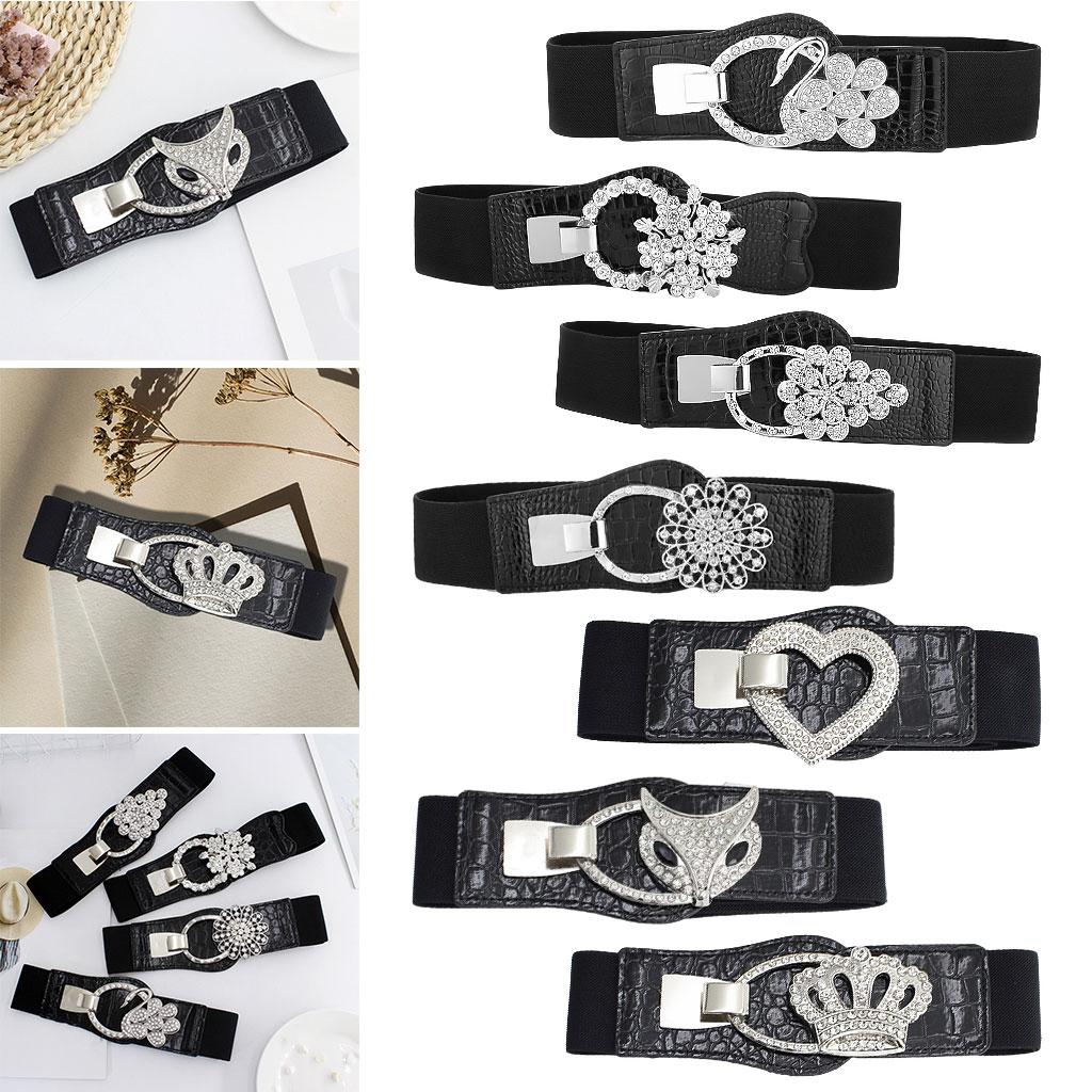 Elastic Waistband PU Leather 1 Pcs Cinch Casual for Traveling Mother Ladies EL223-1