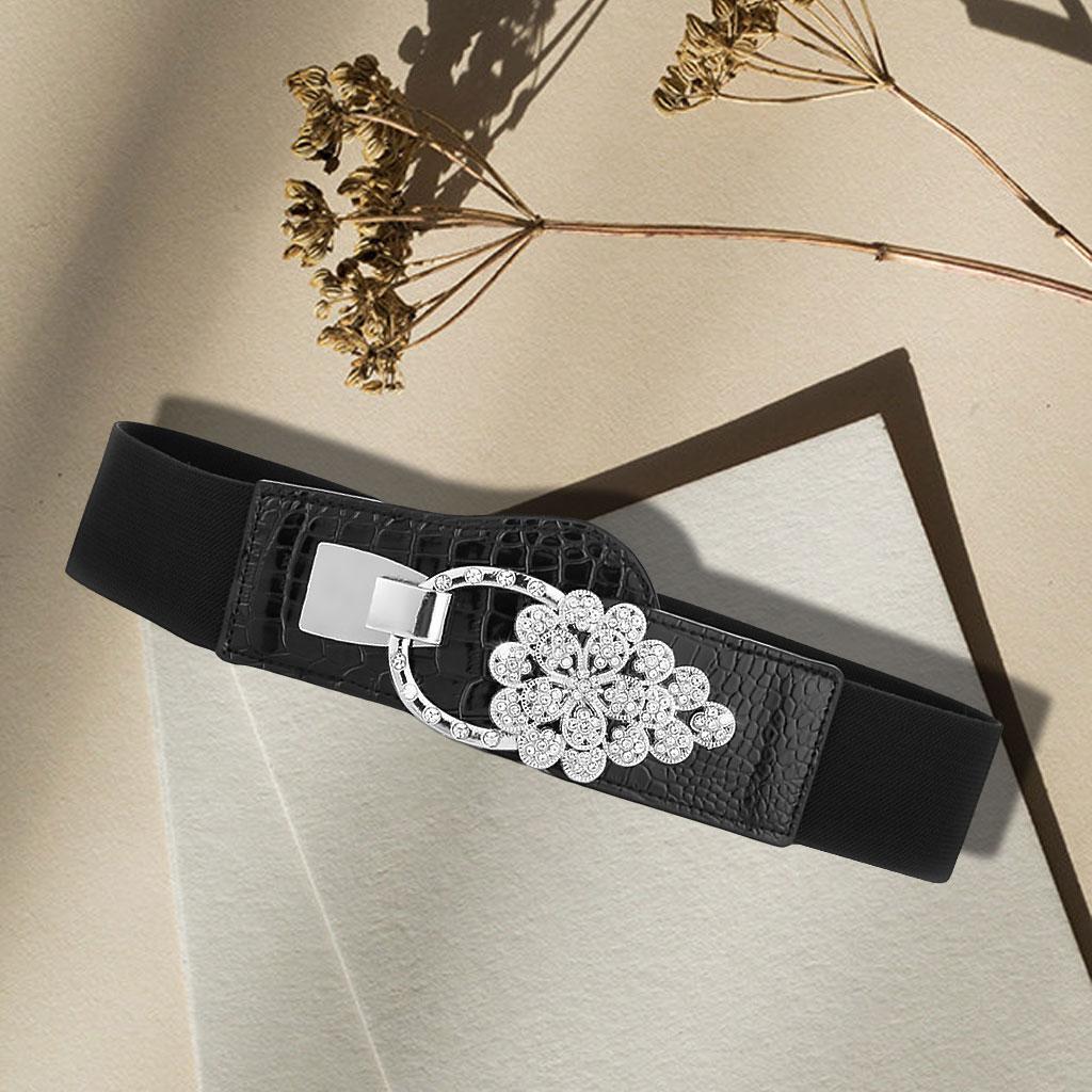 Elastic Waistband PU Leather 1 Pcs Cinch Casual for Traveling Mother Ladies EL223-2