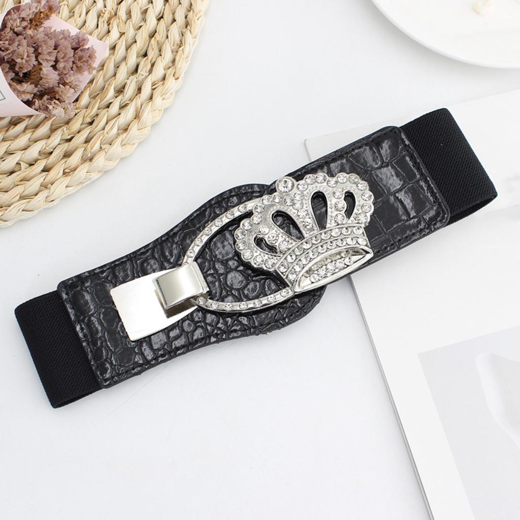 Elastic Waistband PU Leather 1 Pcs Cinch Casual for Traveling Mother Ladies EL223-5