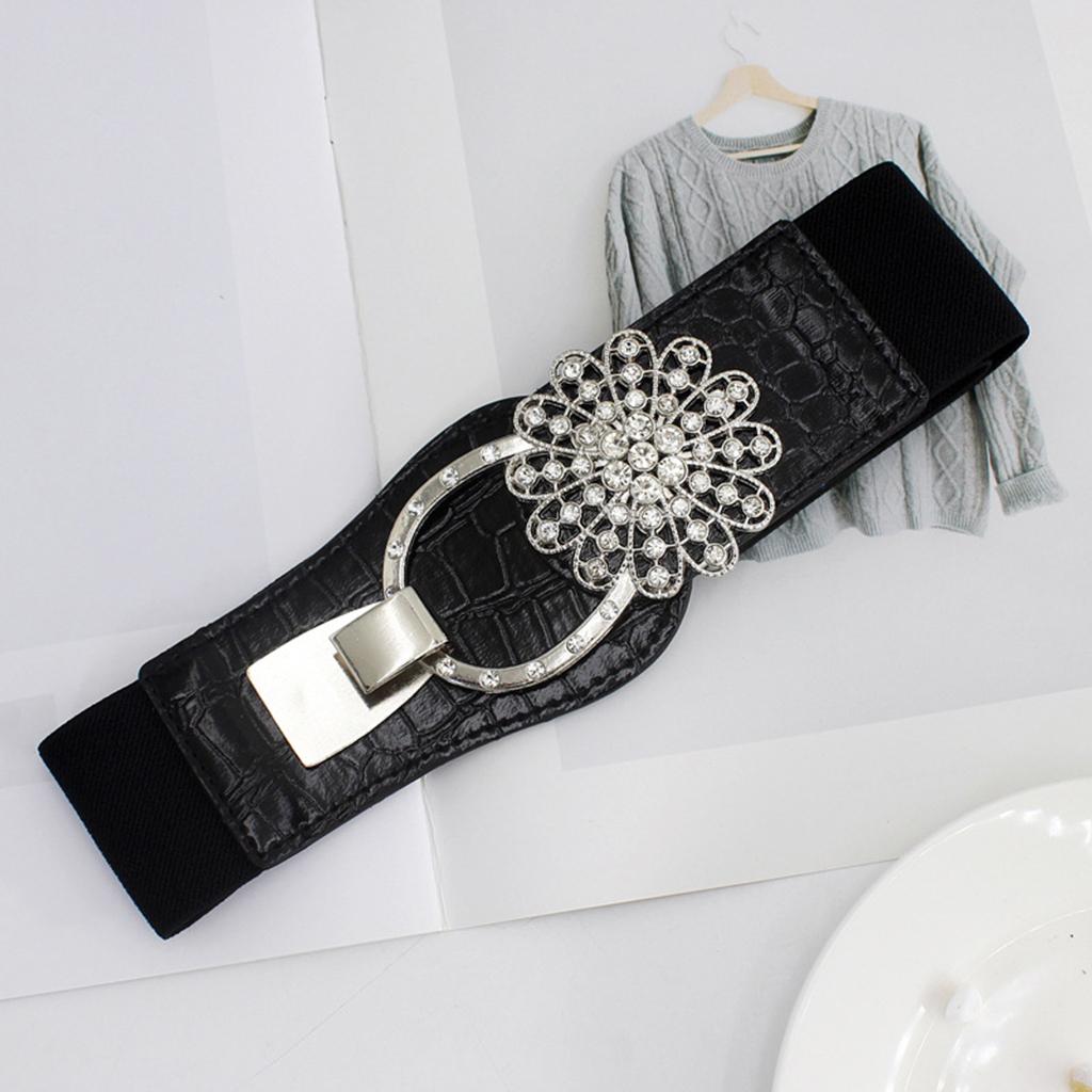 Elastic Waistband PU Leather 1 Pcs Cinch Casual for Traveling Mother Ladies EL223-6