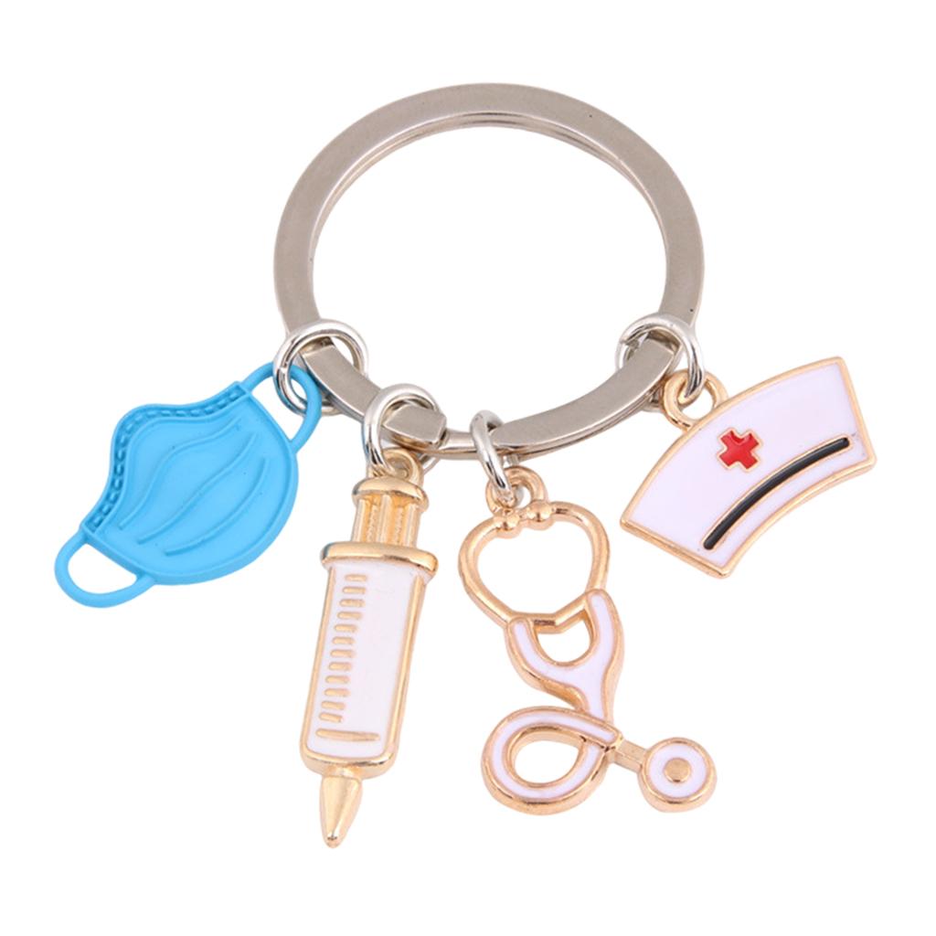 Key Chain Key Ring Car decorate Pendant Crafts Gifts blue