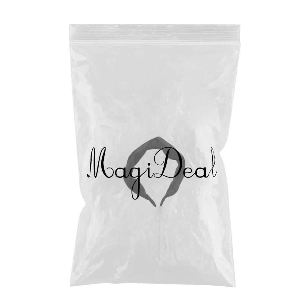 Women Tassel Earring Hairband Sweet Headdress Pendant for Female Girls Black