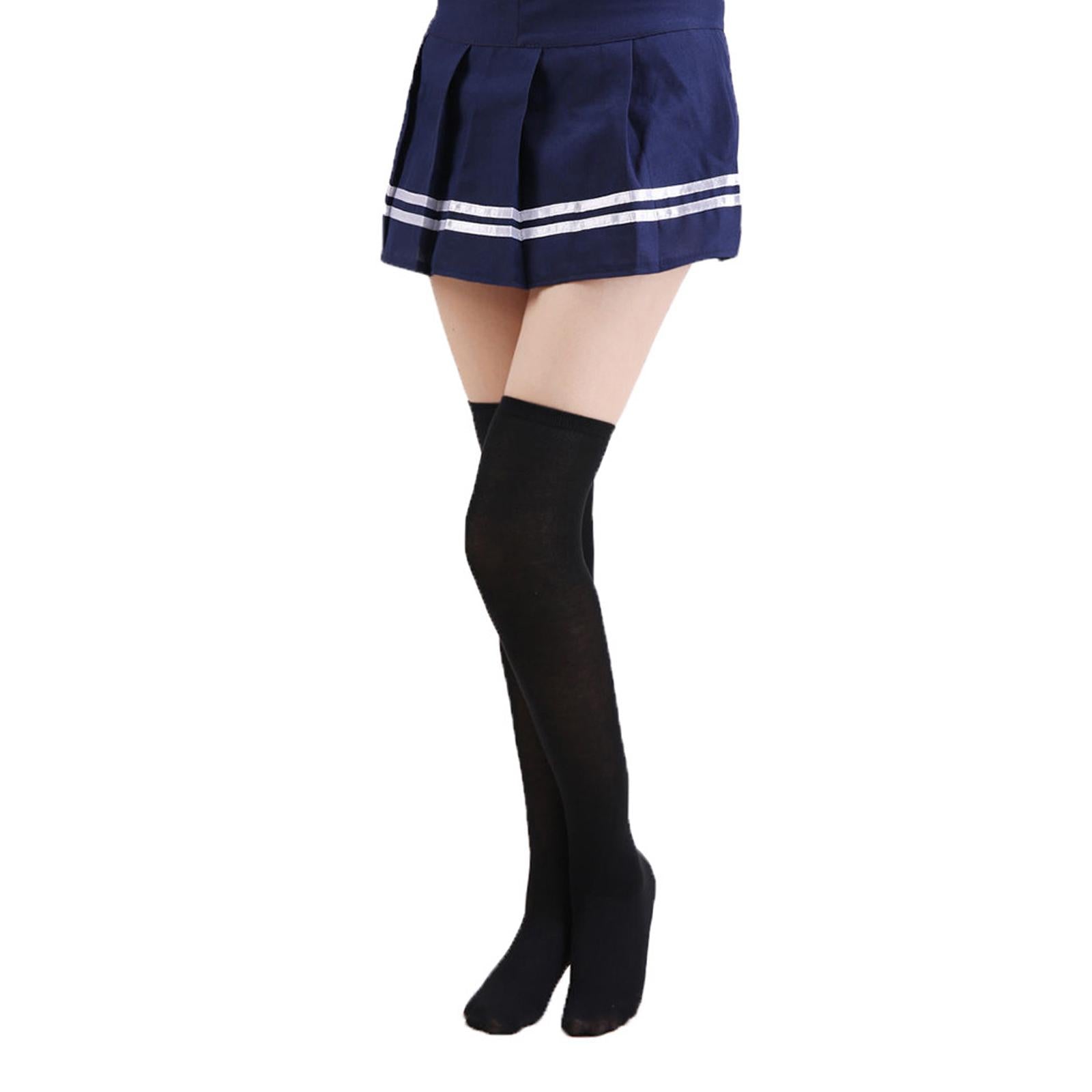 Women Knee High Tube Socks Compression Sock Women Sport Black