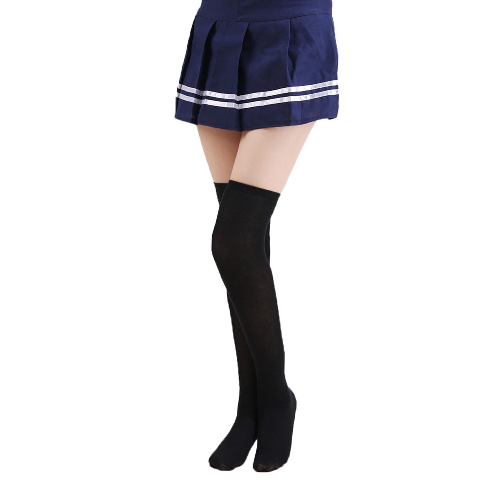 Women Knee High Tube Socks Compression Sock Women Sport Black