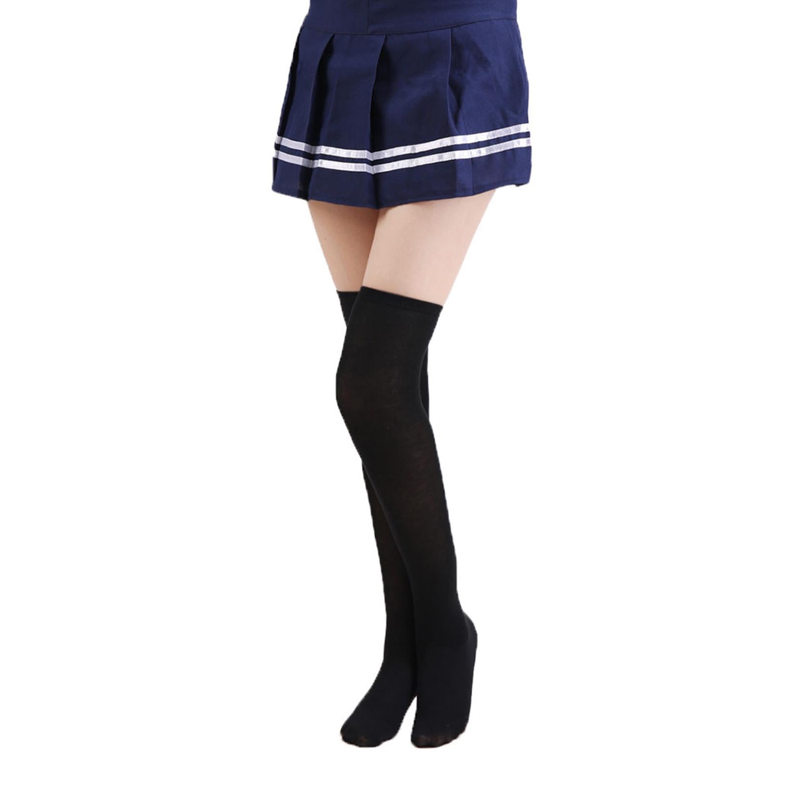 Women Knee High Tube Socks Compression Sock Women Sport Black