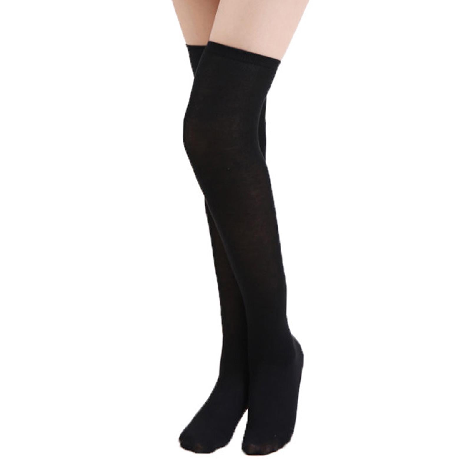 Women Knee High Tube Socks Compression Sock Women Sport Black