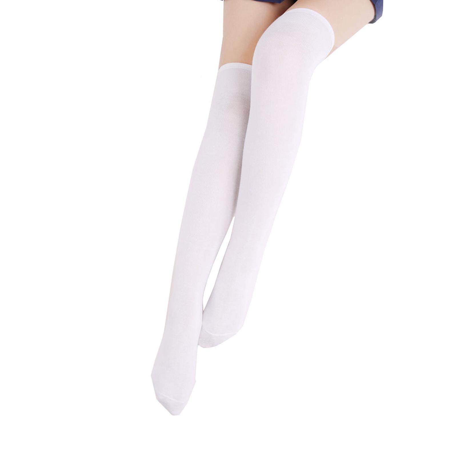 Women Knee High Tube Socks Compression Sock Women Sport White