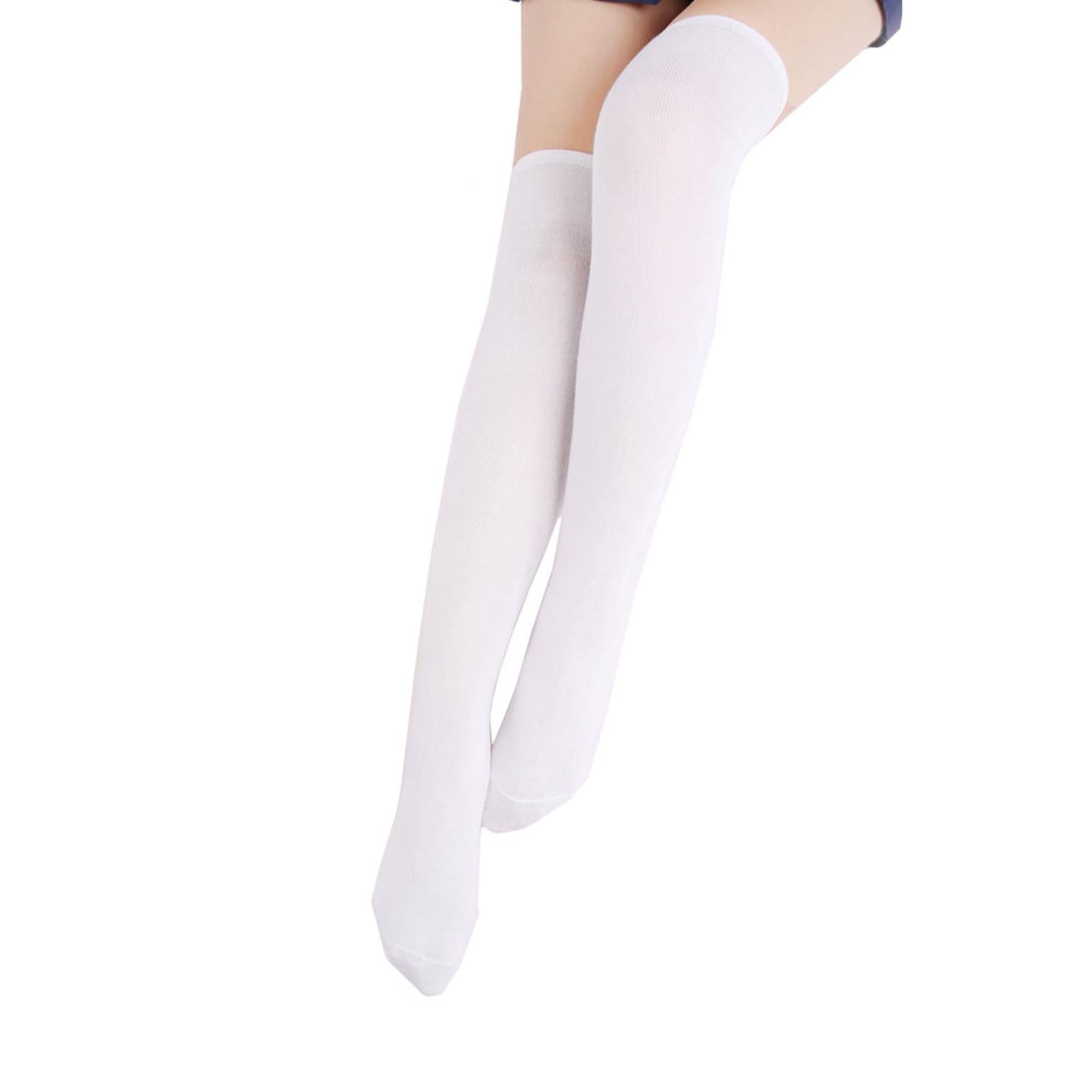 Women Knee High Tube Socks Compression Sock Women Sport White