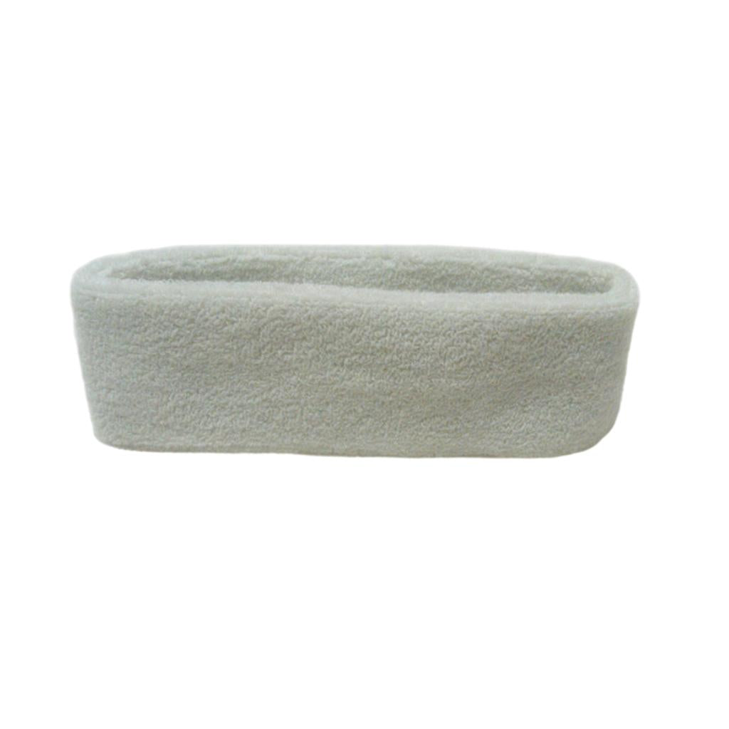Sweatbands Towel Sports Headband Thin Elastic for Washing Bath Salon White