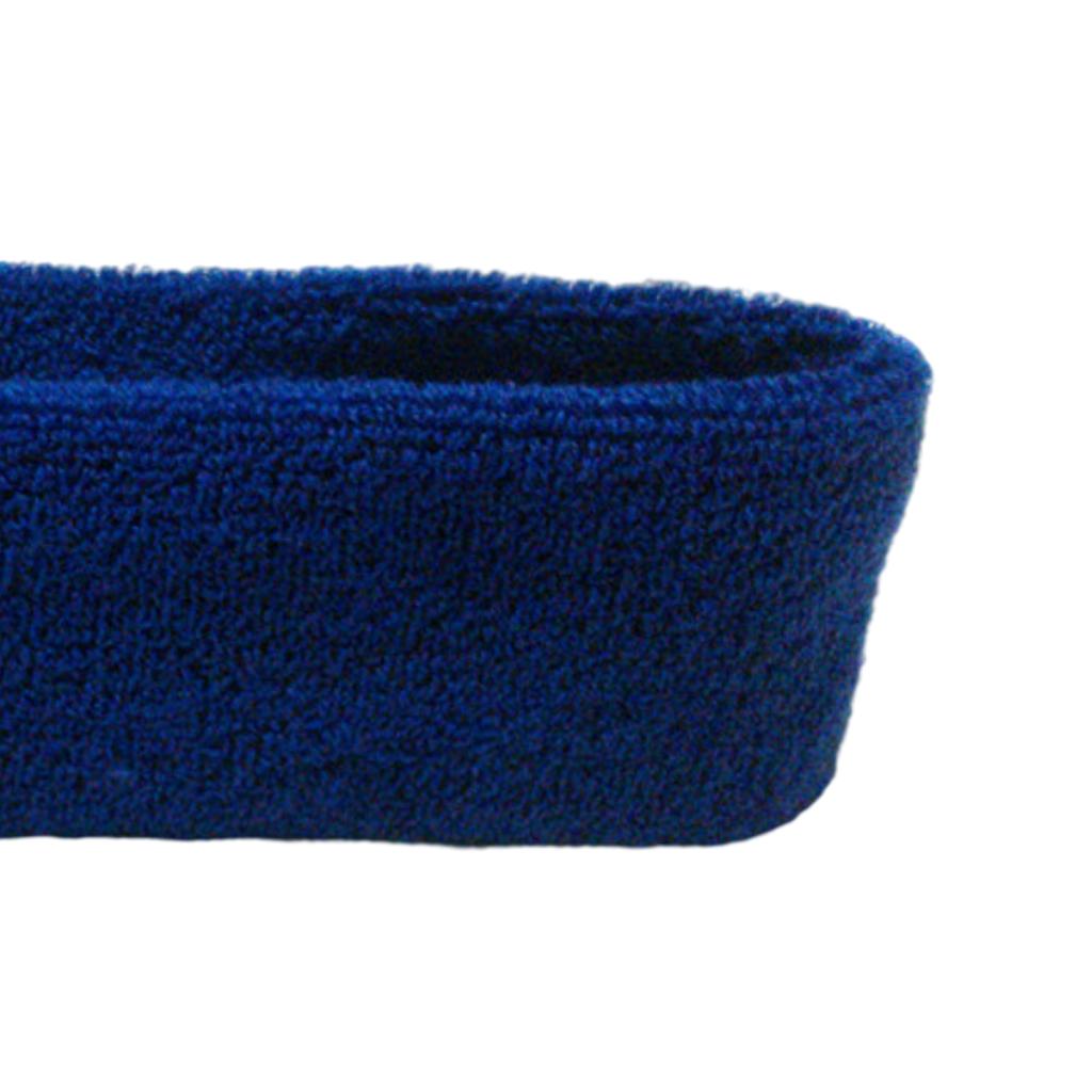Sweatbands Towel Sports Headband Thin Elastic for Washing Bath Salon Navy