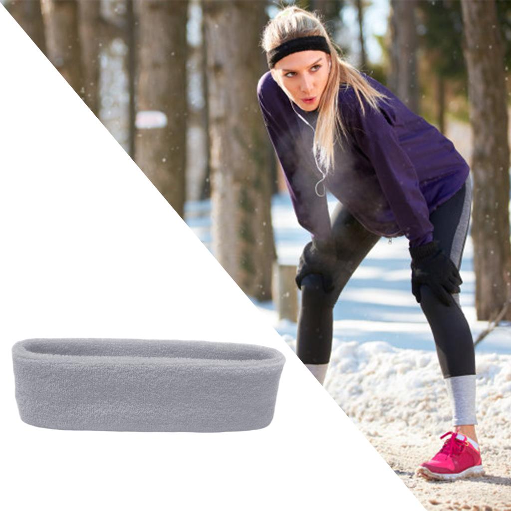 Sweatbands Towel Sports Headband Thin Elastic for Washing Bath Salon Grey