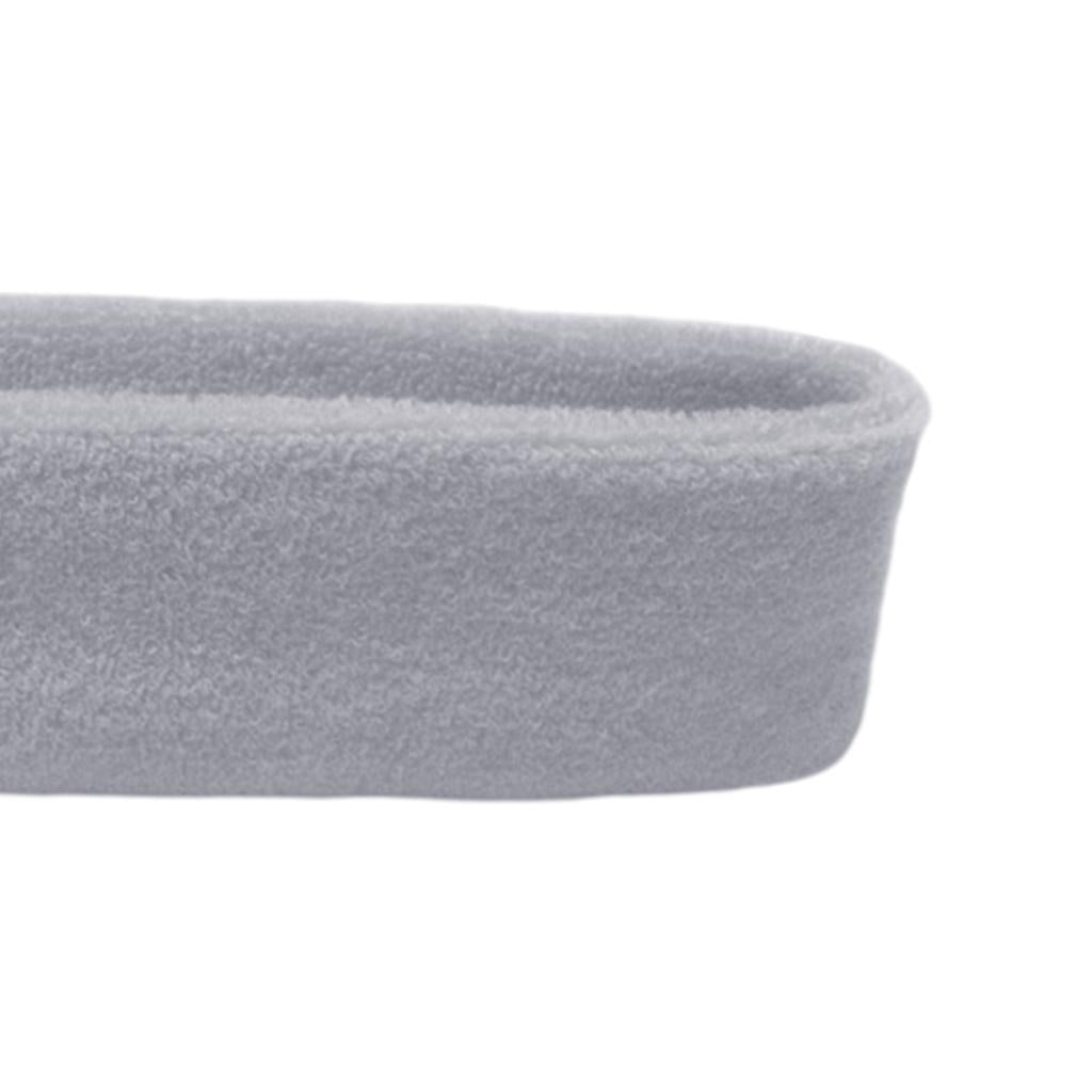 Sweatbands Towel Sports Headband Thin Elastic for Washing Bath Salon Grey