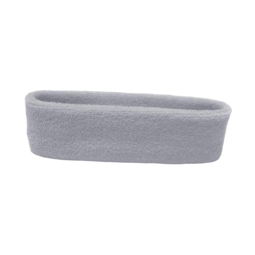 Sweatbands Towel Sports Headband Thin Elastic for Washing Bath Salon Grey