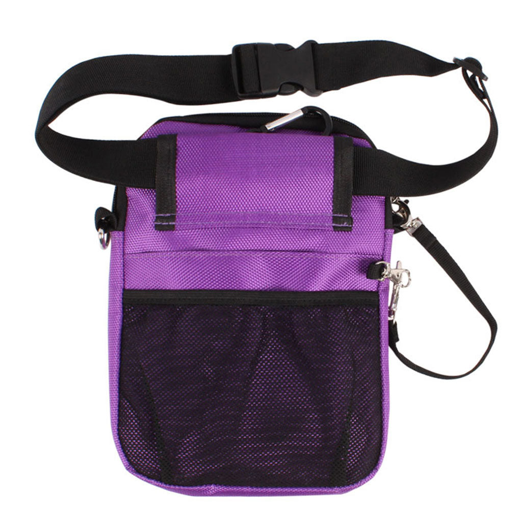 Nurse Fanny Pack Multi Compartment for Bandage Tools Purple