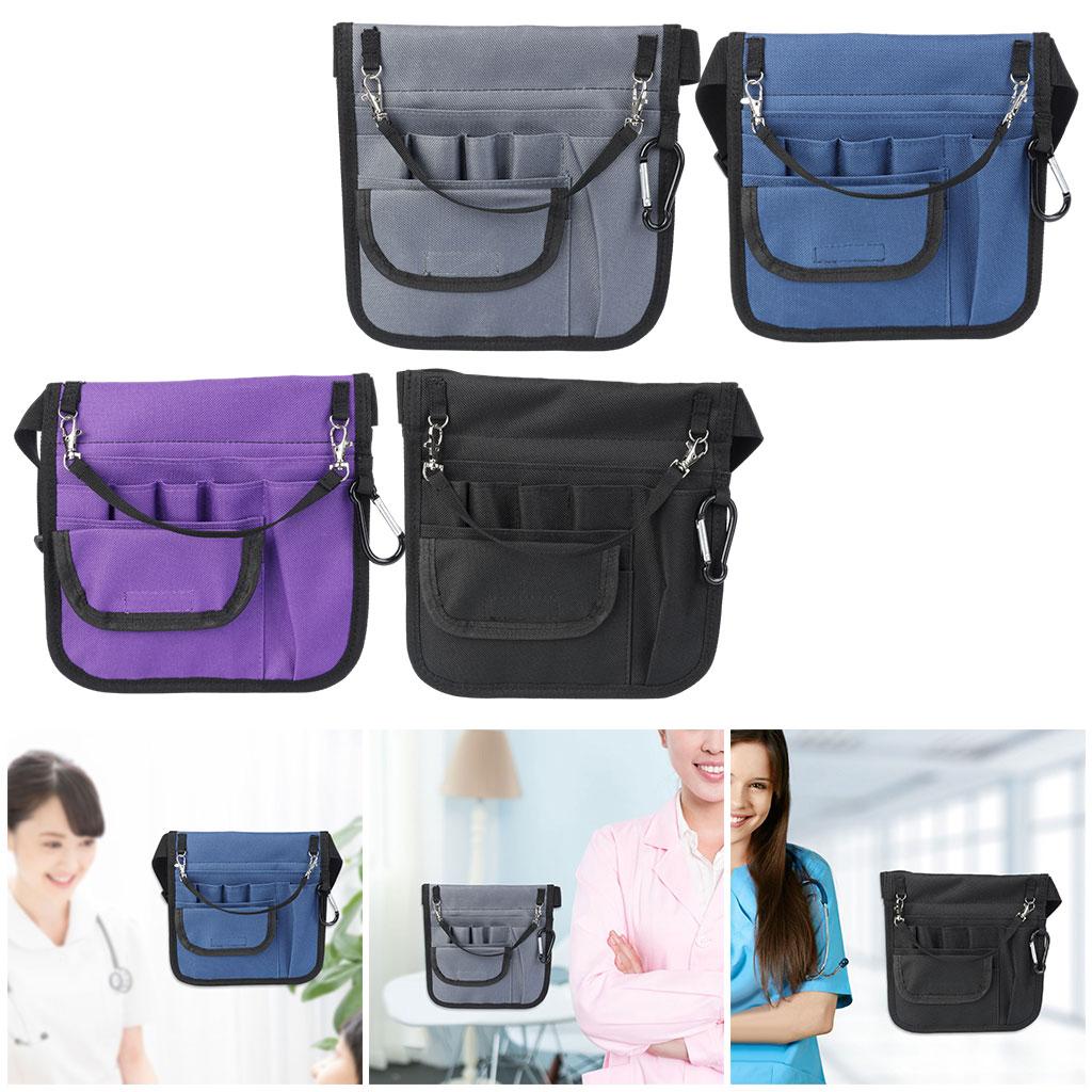 Nurse Pouch Waist Bag Pocket Quick Pick Bag Organizer Waist Bag Pouch Bag Black