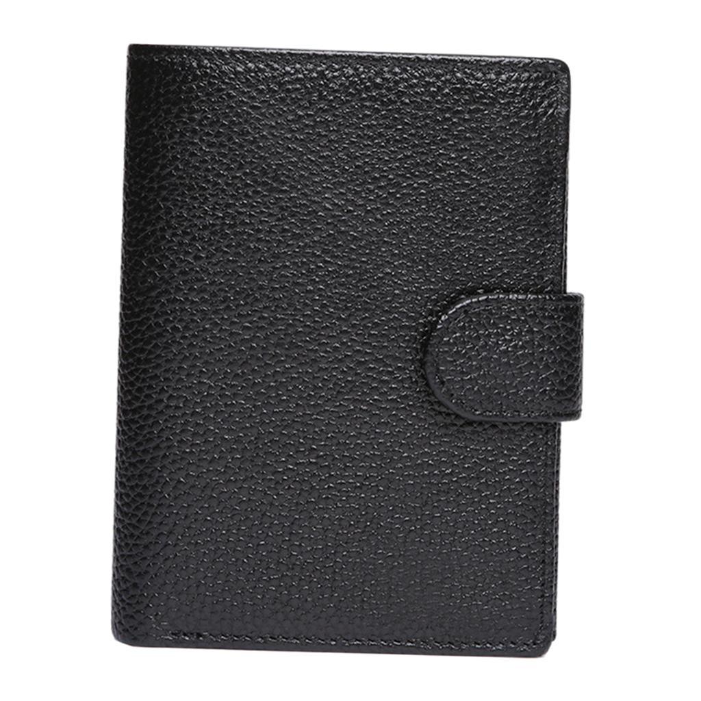 Trifold Wallet Zip Coin Pocket Purse Zip Minimalist Mens black